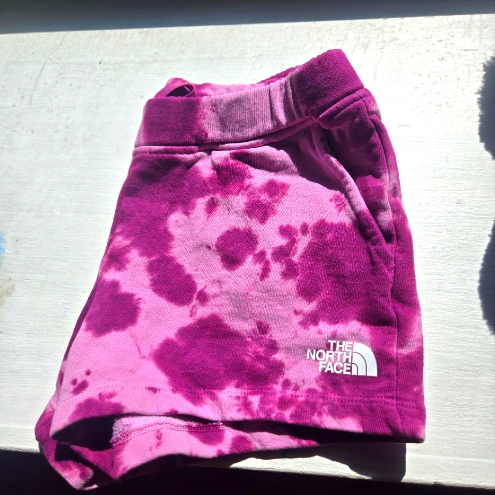 🖤5/$25🐝 Girls North Face Shorts Sz M (7/8) Tie Dye Purple 💜